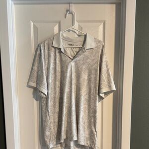 Abercrombie & Fitch Subtle Patterned Gray Polo